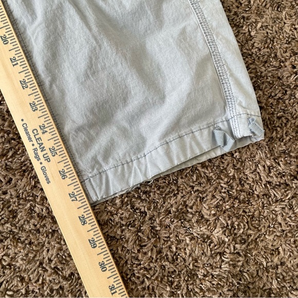 American Eagle AE Stretch Cargo Pants Light Gray Size 2 Straight Leg Y2K - Picture 4 of 12